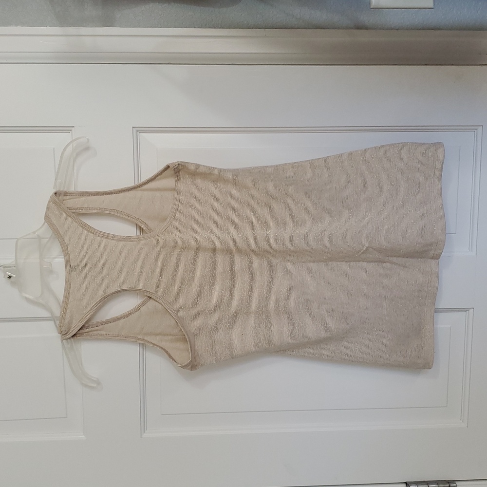 Mary Jane Gold Tank Top Sz M - Picture 2 of 4